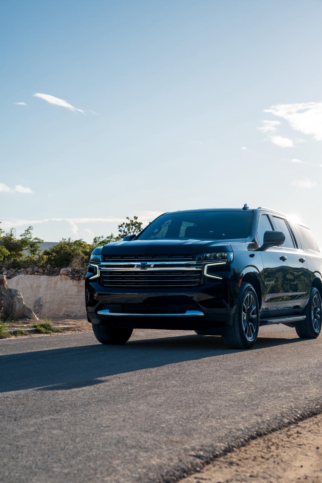 Elite SUV on a scenic road in Providenciales, Turks and Caicos